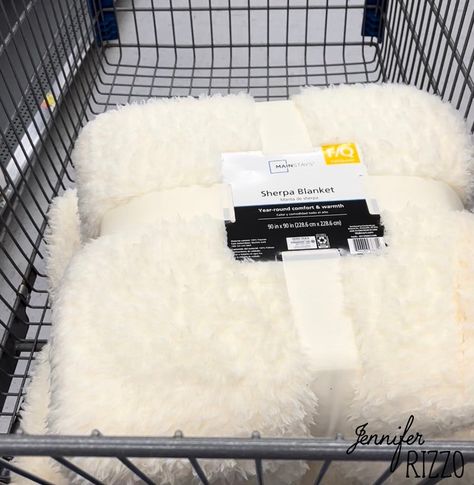 Easy Faux Sherpa Covered Couch - Jennifer Rizzo Sherpa Sofa Living Room, Faux Fur Sofa Cover, Blanket To Cover Couch, Blanket As Couch Cover, Covering Couch With Blanket, Couch Cover Blanket, How To Cover Couch With Blankets, Diy Sherpa Chair, Cover Couch With Blanket