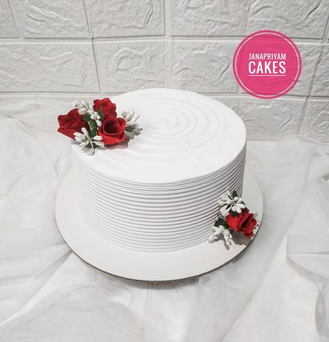 Whipped cream cake Whipped Cream Cake Design, Cream Cake Design, Whipped Cream Cake, Whipped Cream Cakes, Eggless Cake Recipe, Simple Decoration, Eggless Cake, Cream Cake, Cake Recipe