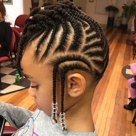 Simple and beautiful braid hairstyle -- Fulani Frowhawk Braid Dutch Braids Natural Hair, Kids Cornrow Hairstyles, Toddler Braided Hairstyles, Natural Kids, Kids Braids, Lil Girl Hairstyles, Kid Braid Styles, Toddler Hairstyles Girl, Girls Natural Hairstyles