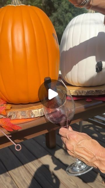 The Daily Nelly on Instagram: "This woman is genius. #wine #party #pumpkin #falldecor #falldiy #hostess" Pumpkin Carving Parties, Wizard Of Oz Pumpkin Decorating, Wine Pumpkin, Pumpkin Wine Dispenser, Pumpkin Carving Party Ideas, Pumpkin Party Ideas, Fall Party Ideas For Adults, Fall Party Drinks, Pumpkin Wine