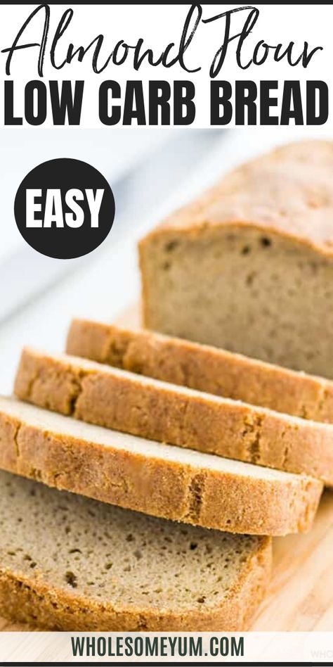 Easy Keto Bread Recipe, Best Low Carb Bread, Keto Bread Recipe, Keto Friendly Bread, Keto Banana Bread, Almond Flour Bread, No Bread Diet, Best Keto Bread, Flour Bread