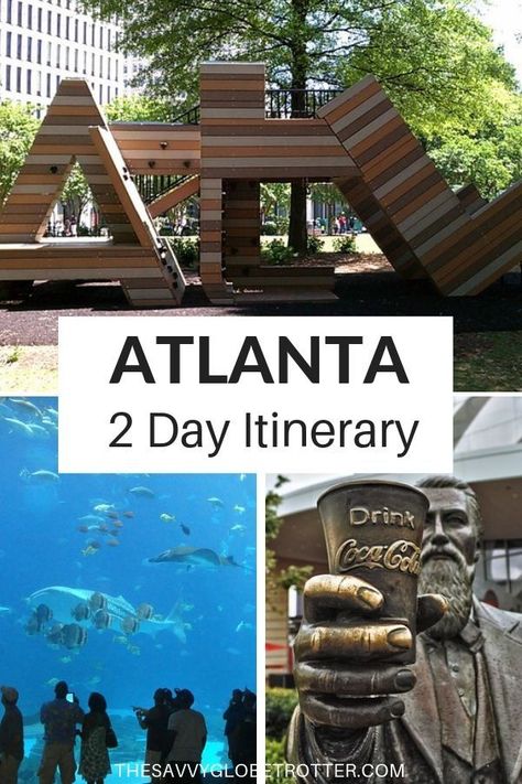 The perfect itinerary and travel guide for 2 days in Atlanta, Georgia from a local! Includes what to do, where to eat & where to stay for first time visitors.  #Atlanta #Atlantatravel #Atlantathingstodo #Atlantatravelguide #Atlantavacation | Things to Do in Atlanta Georgia places to visit travel guide | Fun Things to Do in Atlanta for Adults | Atlanta Georgia attractions articles | Atlanta Georgia vacation bucket lists | What to do in Atlanta Georgia vacations Georgia Places To Visit, Atlanta Itinerary, Atlanta Travel Guide, Atlanta Vacation, Things To Do In Atlanta, Atlanta Travel, Visit Atlanta, Georgia Vacation, Georgia Travel