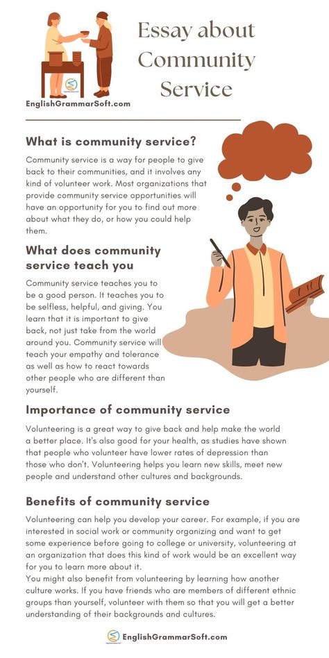 Essay about Community Service (Importance & Benefits) Essay Writing Examples, English Conversation Learning, Ielts Writing, Essay Writing Skills, Photographie Portrait Inspiration, Interesting English Words, Good Vocabulary Words, English Language Teaching, English Writing Skills