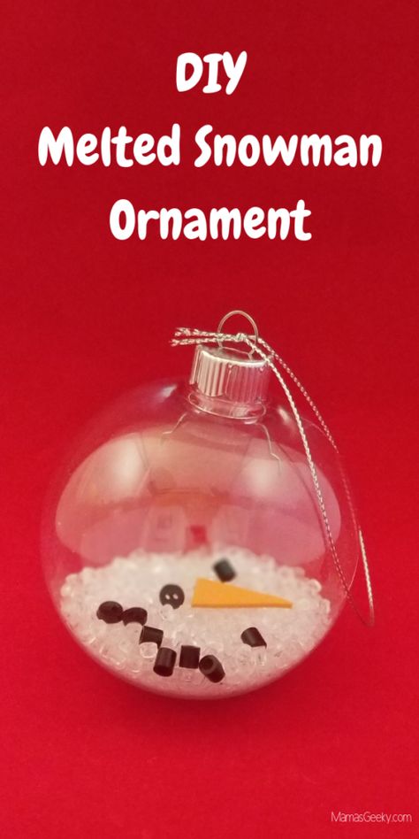 Diy Melted Snowman, Melted Snowman Ornament, Snow Crafts, Favorite Christmas Recipes, Creative Wrapping, Melted Snowman, Diy Christmas Ornaments Easy, Diy Ornament, Holiday Crafts Diy