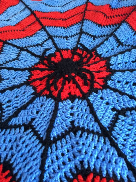 Spider-Man blanket Spider-man Blanket, Mens Easter Basket, Bedroom Blanket, Disney Cross Stitch Patterns, Boy Stuff, Disney Cross Stitch, Fun Crochet, Fun Crochet Projects, Crochet Flower Patterns