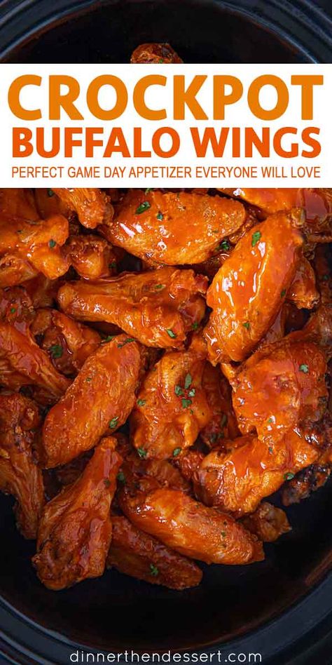 Wings Recipe Crockpot, Slow Cooker Kip, Wings Slow Cooker, Chicken Wings Crockpot, Buffalo Wings Recipe, Slow Cooker Chicken Wings, Hot Wing Recipe, Wings Recipe Buffalo, Crockpot Appetizers