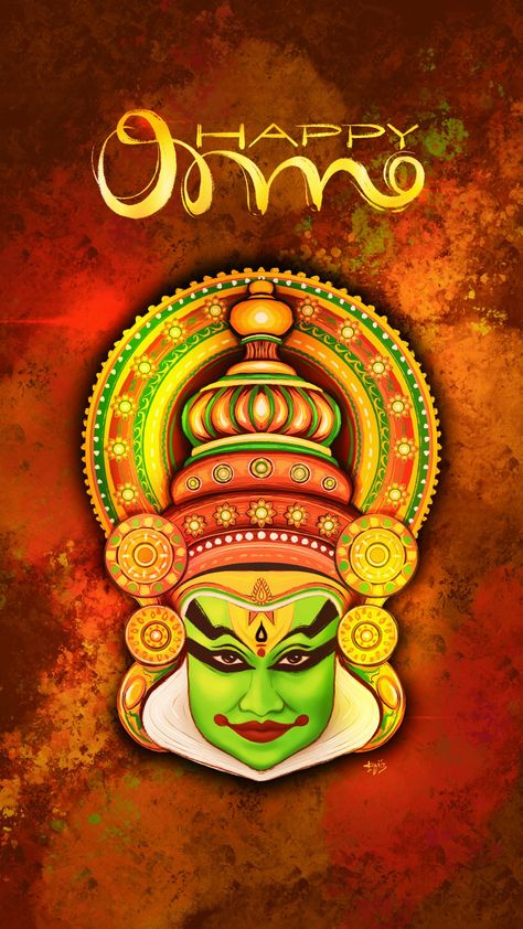 Kadhakali 
Happy onam
Onam WhatsApp status Onam Status Image, Onam Status, Onam Status Video, Onam Wishes Video, Maveli Onam Poster Background, Happy Onam, Digital Painting, Art Gallery, Photo And Video