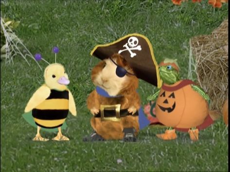 Wonder Pets In Halloween Costumes: Linny The Guinea Pig Dressed As A Pirate 🏴‍☠️, Turtle Tuck Dressed As A Pumpkin 🎃 And Ming-Ming Duckling Dressed As A Bee 🐝 2 Ming Ming Wonder Pets, Wonder Pets, 2013 Swag Era, Childhood Memories 2000, Old Cartoons, In Case Of Emergency, Guinea Pig, A Pumpkin, Guinea Pigs