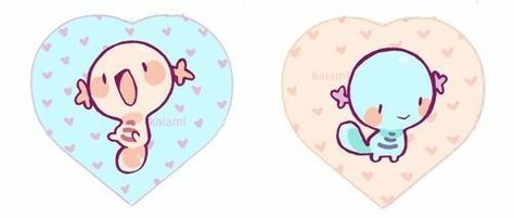 Wooper, Shiny Wooper, hearts, cute; Pokémon Shiny Wooper, Pokemon Wooper, First 150 Pokemon, Wooper Pokemon, 150 Pokemon, Pokemon Starters, Pokemon Stickers, Shiny Pokemon, Pokémon Master