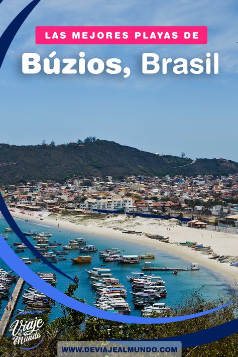 ¿Querés conocer las mejores playas de Búzios, Brasil?  Leé esta guía completa y enterate todo lo que tenés que saber para disfrutar al máximo tus vacaciones! Info sobre João Fernandes, Armação, Azeda, Geribá, Ferradura, y más. También Cabo Frío y Arraial do Cabo.  Conocé cómo llegar, transfer, excursiones, hospedaje, mapa y más tips útiles para organizar tu viaje.  📍Guardá este pin y tenelo siempre a mano!  #playasdebrasil #playasdebuzios #buziosrj #buziosbrasil #deviajealmundo #riodejaneiro Rio De Janeiro, City Photo, Brazil, Florianopolis