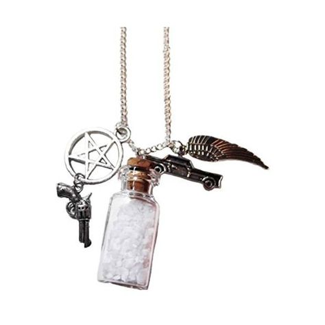 Rbenxia Supernatural Jensen Ackles Dean Winchester Protection Amulet... ($6.99) ❤ liked on Polyvore featuring jewelry, necklaces, golden necklace, antique jewelry, pendant necklace, antique pendant necklace and antique jewellery Supernatural Jewelry, Protection Charms, Supernatural Merchandise, Supernatural Gifts, Metal Pendant Necklace, Diamond Initial Necklace, Charms Necklace, Protection Amulet, Charm Chain