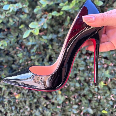 Brand New, Never Been Worn. Size:6.5 100mm Black Pointed-Toes Stiletto Heels High Heels Louboutin Pumps, Black Christian Louboutin Heels, Christian Louboutin Heels & Wedges, Red Sole Heels Christian Louboutin Shoes, Christian Louboutin Shoes Heels & Wedges, Knee Boots Outfit, Feminine Shoes, Christian Louboutin So Kate, Christian Louboutin Heels