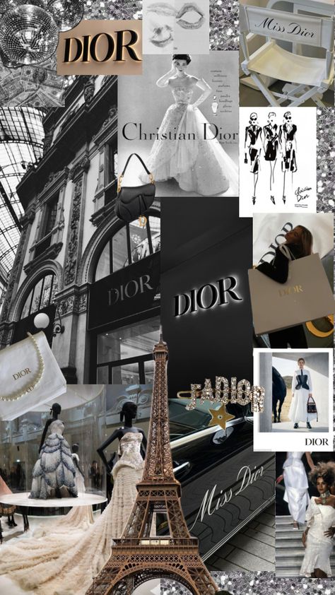 Dior Wallpaper, Chanel Wallpaper, Dior Aesthetic, Paris Wallpaper, Logo Design Art, Chanel Inspired, Iphone Wallpaper Photos, Hot Hair Styles, Fashion Collage