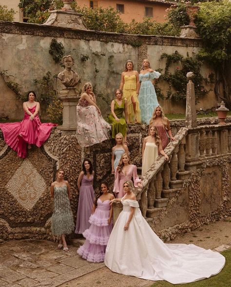 Upstage The Bride, 2026 Wedding, Angel Wedding, Summer Wedding Guest Dress, That Girl, Aesthetic Wedding, Mismatched Bridesmaids, Summer Wedding Guest, Bridesmaids Photos