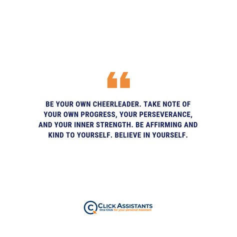 "Be your own cheerleader. Take note of your own progress, your perseverance, and your inner strength. Be affirming and kind to yourself. Believe in yourself." ⠀⠀ #quotes #quoteoftheday #motivationalquotes #inspirationalquotes #instadaily #daily #friday #tgif #fridaynight #instagood #instalike #instapic #clickassistants #virtualassistants #assistants #adminassistants #dallas #dallastx #dallastexas Being Your Own Cheerleader Quotes, Cheer For Yourself Quotes, Cheerleading Affirmations, Be Your Own Cheerleader Quotes, Cheerleader Quotes, Be Your Own Cheerleader, Cheerleading Quotes, Believe In Yourself Quotes, Leader Quotes