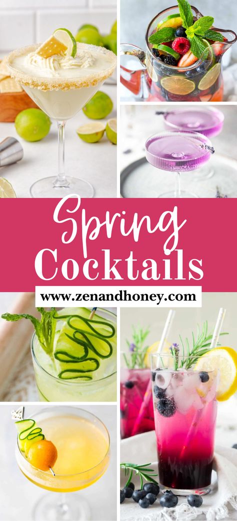 Spring Cocktails – Choose from the most delicious and gorgeous spring cocktail recipes to celebrate the season of new beginnings! Easy, fruity, refreshing and colorful spring cocktails to make this time of the year! Fruity cocktails, easy cocktails, best easy spring cocktail recipes. Spring Drinks Cocktails, Spring Cocktail Recipes, Easy Spring Cocktails, Fruity Cocktail Recipes, Easter Drink, Easter Cocktails, Spring Cocktail, Spring Drink, Spring Cocktails Recipes