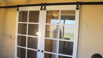 Convert french doors to sliding barn doors Convert French Doors To Sliding Doors, French Barn Doors, Vintage French Doors, Making Barn Doors, Screen Porch, Swinging Doors, Sliding Barn Door Hardware, Porch Design, French Interior