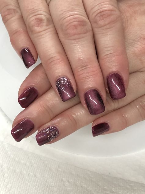 Burgundy Magnetic Gel Nails  (Lightly magnetized) Matt Burgundy Nails, Burgundy Fall Nails, Gel Polish Nail Designs, Hard Gel Nails, Gel Nail Polish Colors, Best Gel Nail Polish, Fall Gel Nails, Gel Nail Colors, Burgundy Nails