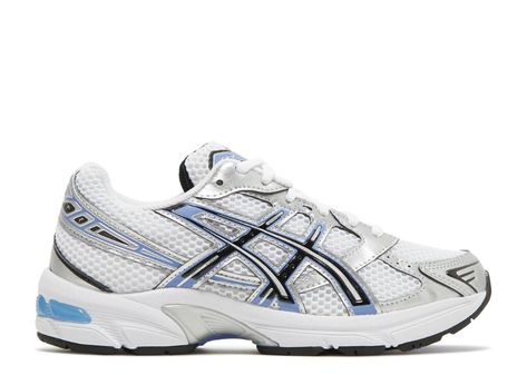 Wmns Gel 1130 'White Periwinkle Blue' - ASICS - 1202A164 105 - white/periwinkle blue | Flight Club Blue Asics, 2000s Shoes, White Periwinkle, Bape Shoes, Shark Skin, Diy Sneakers, Trendy Shoes Sneakers, Pretty Shoes Sneakers, Flight Club