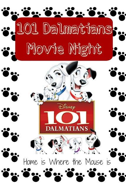 101 Dalmatians Movie Night, Disney Movie Themed Dinner, Disney Movie Night Menu, 101 Dalmatians Movie, 101 Dalmatians Disney, Disney Themed Movie Night, Disney Movie Night Food, Movie Night Dinner, Movie Night Theme