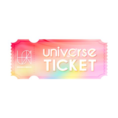 Ticket Logo, Universe Ticket, Debut Invitation, Reality Show, Universe, Poster Prints, Doodles, Collage, ? Logo