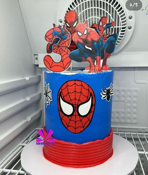 Spiderman Birthday Cakes, Bolo Do Barcelona, Cakes Decorating Ideas, Marvel Birthday Cake, Spiderman Birthday Party Decorations, Sun Cake, Spiderman Cake Topper, Spider Cake, Spiderman Birthday Cake