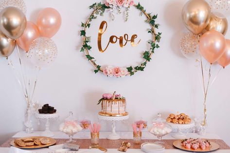 Bridal Shower Decorations Pink, Bridal Shower Pink, Ideas Aniversario, Diy Bridal Shower, Bridal Shower Decorations Rustic, Bridal Shower Decorations Diy, Simple Bridal Shower, Bridal Shower Planning, Shower Outfits