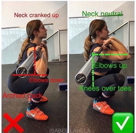 Squat Technique, Fitness Before After, Squat Form, Gym Partner, Front Squat, Fit Girl Motivation, An Exercise, Gym Workout Tips, Leg Workout