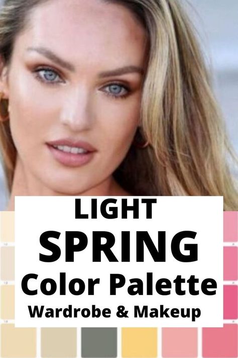 light spring color palette Spring Color Palette Analysis, Light Spring Color Palette Makeup, Light Spring Celebrities, Light Spring Hair Color, Color Palette Analysis, Soft Spring Color Palette, Light Spring Makeup, Light Spring Palette, Light Spring Color Palette