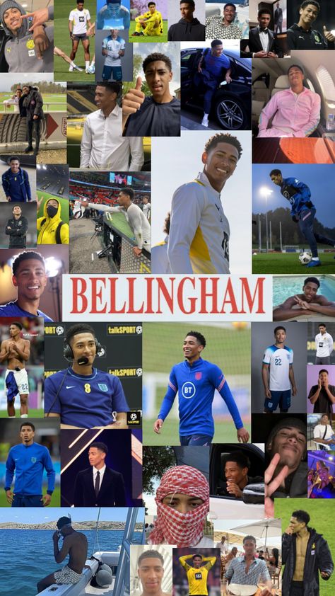 Jude Belinganham Wallpaper, Jude Bellingham Collage, Belinganham Wallpaper, Jude Bellingham Wallpaper Lockscreen, Jobe Bellingham Wallpaper, Bellingham Wallpaper, Laptop Wallpaper Quotes, Football Players Photos, Cute Football Players