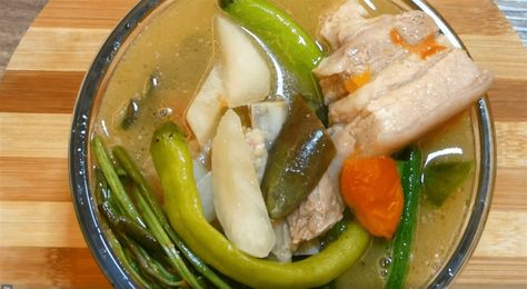 Original Filipino Pork Belly Sinigang Pork Sinigang Recipe Filipino Dishes, Sinigang Na Salmon Recipe, Pork Belly Sinigang Recipe, Sinigang Na Isda, Pork Sinigang, Sinigang Recipe, Filipino Pork Recipes, Pork Soup Recipes, Ground Beef Pasta