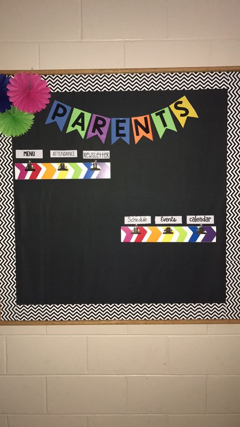 Parent Board Parent Teacher Bulletin Board Ideas, Parents Notice Board, Meet Our Staff Bulletin Board Ideas Daycare, Parents Information Board Daycare, Classroom Parent Board Ideas, Daycare Information Board, Parent Wall Daycare, Parent Bulletin Boards Daycare, Preschool Parent Info Bulletin Boards