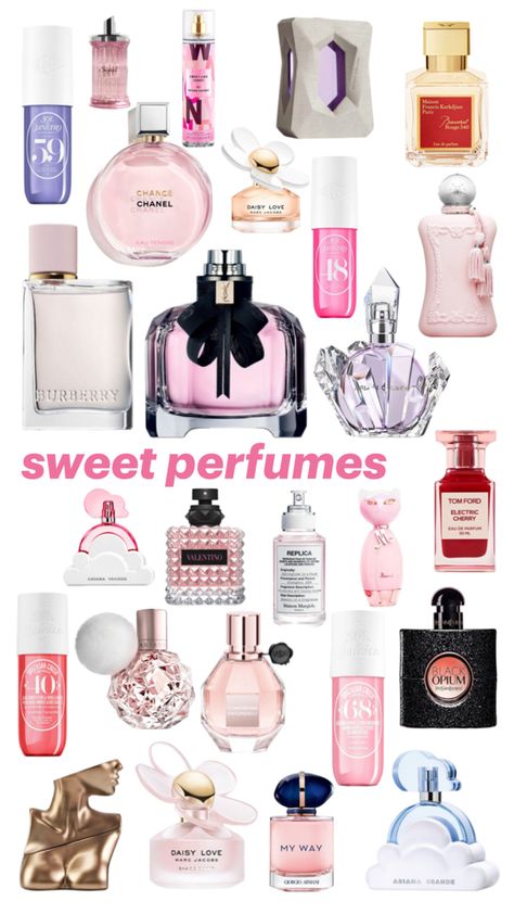 #perfume #sweetperfume #fragrance #sweetfragrance #sugaryperfume #sugaryperfumes #sugaryfragrance #sugaryfragrances #fragrances #perfumes #affordable #affordableperfume #affordableperfumes #affordablefragrance #affordablefragrances #smell #hygiene #sweet #sugar #sugary #arianagrandeperfume #billieeilishperfume #soldejaneiro #bodymist #bodymists #bodyspray #bodysprays Perfumes Affordable, Fragrance Lab, Ariana Grande Perfume, Sweet Perfume, Fragrances Perfume Woman, Body Smells, Perfume Scents, Perfume Lover, Girly Accessories