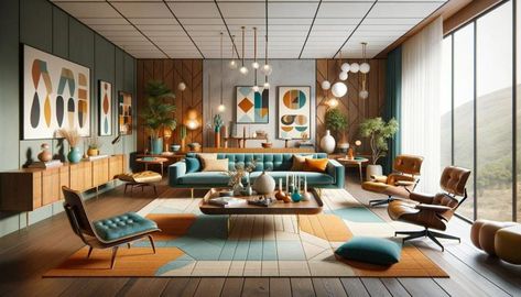 25 Stunning Mid-Century Modern Living Room Color Palette to Elevate Your Home 3 Mid Century Modern Living Room Color, Room Color Palettes, Living Room Color Palette, Room Color Palette, Modern Living Room Colors, Mcm Living Room, Midcentury Interior, Navy Living Rooms, Color Palette Living Room