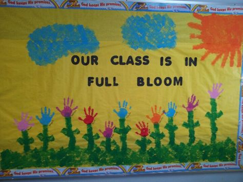 Spring bulletin board Spring Time Bulletin Board Ideas Preschool, Spring Prek Bulletin Board, Learn Grow Blossom Bulletin Board, Spring Is In The Air Bulletin Board, Spring Bulletin Boards Preschool, Soaring Into Spring Bulletin Boards, Spring Bulletin, Bulletin Boards Classroom Decor, Spring Bulletin Boards