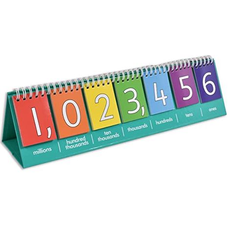 AmazonSmile: edxeducation Student Place Value Flip Chart - Millions - Double-Sided with Whole Numbers and Decimals - Learn to Count by Ones, Tens, Hundreds, Thousands and Millions : Toys & Games Teaching Clock, Teaching Place Values, Study Accessories, Place Value Chart, Writing Posters, Math Charts, Homeschool Supplies, Whole Numbers, Tens And Ones