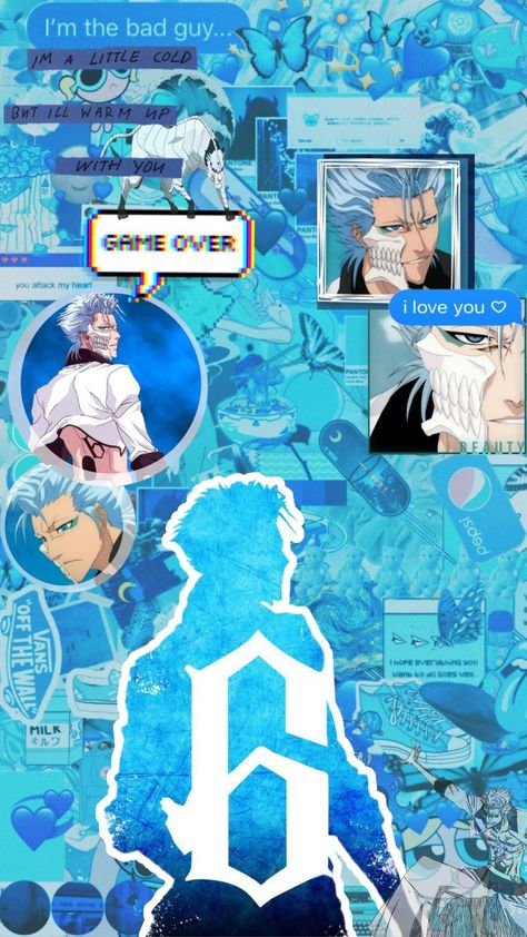 Grimmjow Jaggerjack (Bleach) - Wallpaper Grimmjow Wallpaper Aesthetic, Grimmjow Jeagerjaques Wallpapers, Grimmjow Aesthetic, Grimmjow Wallpaper, Coyote Starrk, Grimmjow Jeagerjaques, Bleach Wallpaper, Grimmjow Jaegerjaquez, Cellphone Background