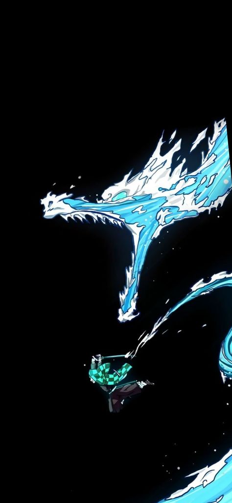 Water Dragon Demon Slayer, Demon Slayer All Breathing, Giyuu Tomioka Water Breathing, Stone Breathing Demon Slayer, Dragon Breathing Demon Slayer, Tanjiro Water Breathing Dragon, Demon Slayer Water Breathing Wallpaper, Blue Demon Slayer Wallpaper, Water Breathing Wallpaper