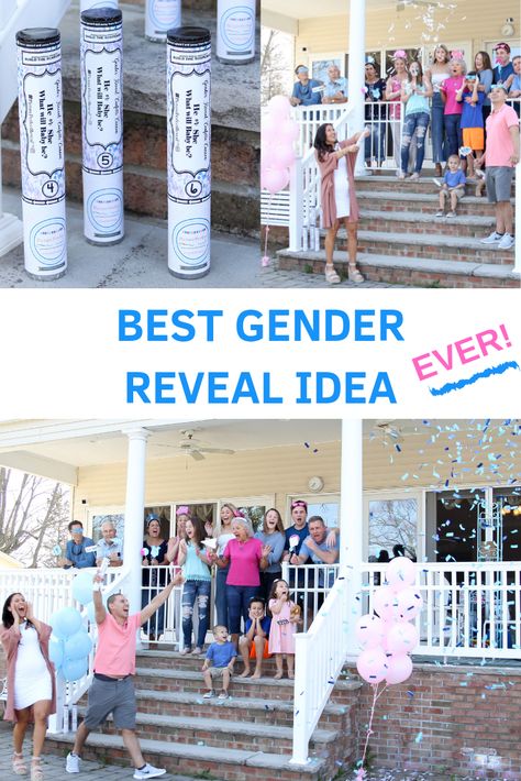 Gender Reveal Roulette, Nurse Gender Reveal Ideas, Interactive Gender Reveal, Unique Gender Reveal Party Ideas, Mommy In Heels, Unique Gender Reveal, Confetti Cannon, Gender Reveal Unique, Confetti Gender Reveal