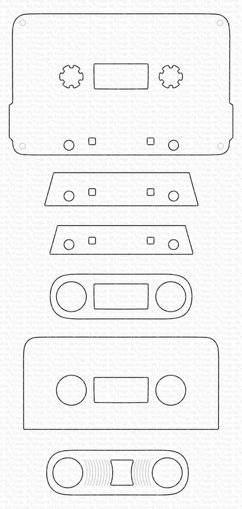 Index Cards Crafts, Diy Cassette Tape Cardboard, Cassette Tape Art Diy, Cassette Tape Template, Cool Scrapbook Ideas, Cassette Template, Cassette Tape Crafts, Cassette Tape Art, Loudspeaker Box