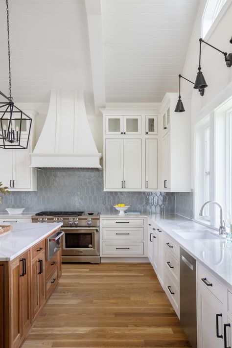 Backsplash With Vaulted Ceiling, 2023 Coastal Kitchen, Kitchen Cabinet Vaulted Ceiling, Cabinets With Vaulted Ceiling Kitchen, Kitchen Vaulted Ceiling Cabinets, Vaulted Kitchen Cabinets, Vaulted Ceiling Kitchen Cabinets, White Kitchen Vaulted Ceiling, Kitchen Cabinets Vaulted Ceiling