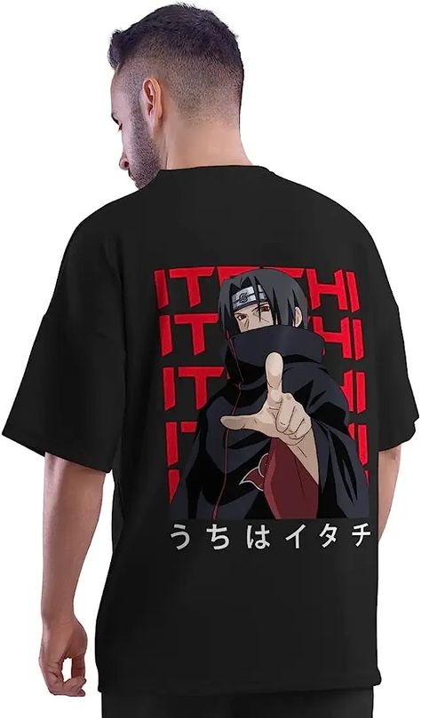 Cool Plus Itachi Uchiha Anime Oversized T-Shirt Anime Tee Shirt Designs, Itachi Uchiha T Shirt Design, Itachi T Shirt Design, Anime Tees Design, Anime Tshirt Print Design, Itachi Tshirt Design, Anime Tshirt Outfit, Oversized Tshirt Design Ideas, Anime Tshirt Aesthetic