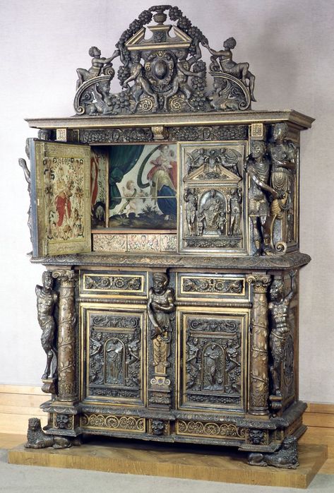 French Cabinet, Gothic Furniture, Carved Furniture, Furniture Antique, Victorian Furniture, Decor Details, Fantastic Furniture, Old Furniture, Beautiful Furniture