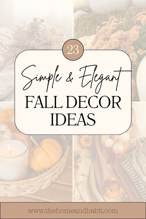 23 elegant and understated fall decor ideas to try this fall. With sustainable DIY and thrift options to make your home feel cozy, for less. Classy Fall Decor Ideas For The Home, Classy Autumn Decor, Fall Decorations Indoor Classy, Classy Thanksgiving Decor, Elegant Fall Decor Ideas For The Home, Classy Fall Decor, Easy Fall Decorations, Subtle Fall Decor, Everyday Table Decor