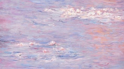 Water Lilies, Claude Monet, Canvas Paintings, Stretched Canvas, We Heart It, Canvas Print, Lost, Paintings, Purple