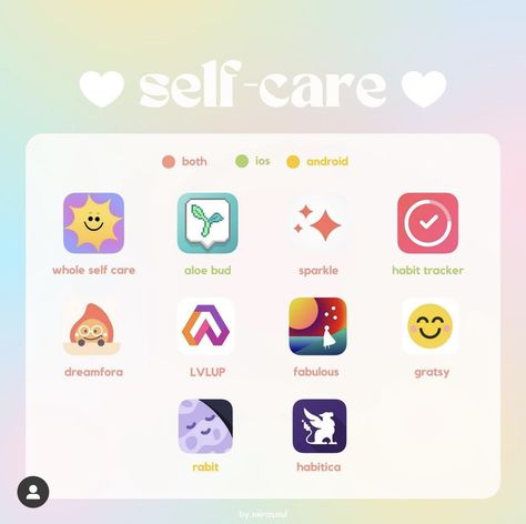 Self Care App, Self Care Apps, Aesthetic Apps Games, Suggested App, Ipad Essentials, Apps For Teens, Study Apps, Teen Advice, Secret Websites