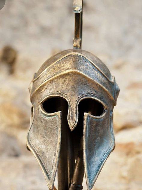 Achilles Helmet, Beulah London, Lit Songs, Greek Helmet, Corinthian Helmet, Song Of Achilles, Spartan Helmet, Fast Fashion Brands, School Art Projects