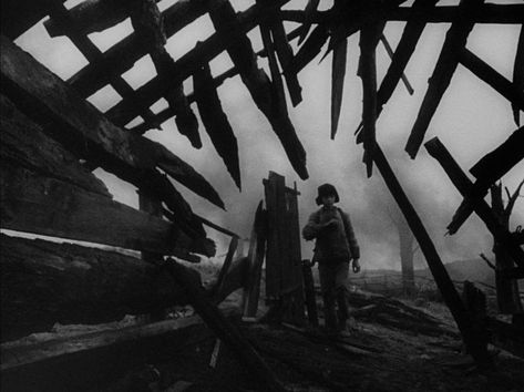 @OnePerfectShot : IVAN'S CHILDHOOD (1962)  Cinematography by Vadim Yusov Directed by Andrei Tarkovsky Explore more shots in our database: https://t.co/z8qbezZUV0 https://t.co/o21tJeIkBL Johnny Depp 90s, Andrei Tarkovsky, Michelangelo Antonioni, German Expressionism, Movie Shots, A Series Of Unfortunate Events, Cool Poses, Alfred Hitchcock, Film Stills