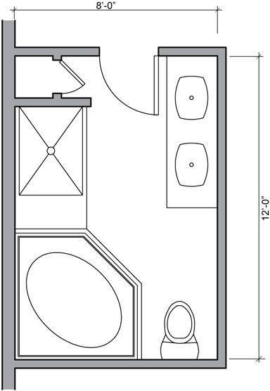 Here are Some Free Bathroom Floor Plans to Give You Ideas Small Bathroom Floor Plans, Bathroom Floor Plan, Bathroom Layout Plans, Small Floor Plans, Bathroom Contemporary, Bathroom Plans, Bathroom Design Layout, Bathroom Floor Plans, Bathroom Layouts