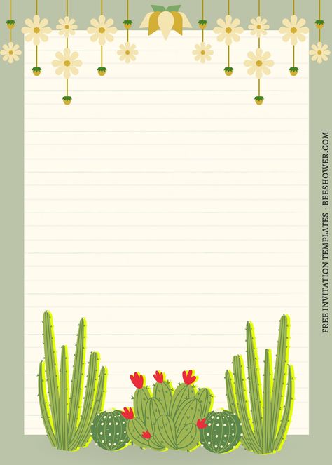 Cool (Free) 7+ Fun Fiesta Cactus Canva Birthday Invitation Templates Cactus Food, Cactus Invitation, Cactus Planta, Food Signs, Memo Pads, Love You Baby, Baby Birthday Party, Cactus Y Suculentas, Memo Pad